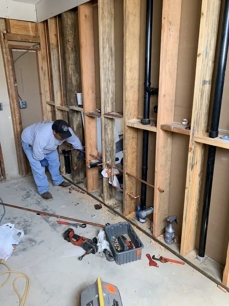 Commercial rough-in plumbing for Commercial Plumbing in Woodfield